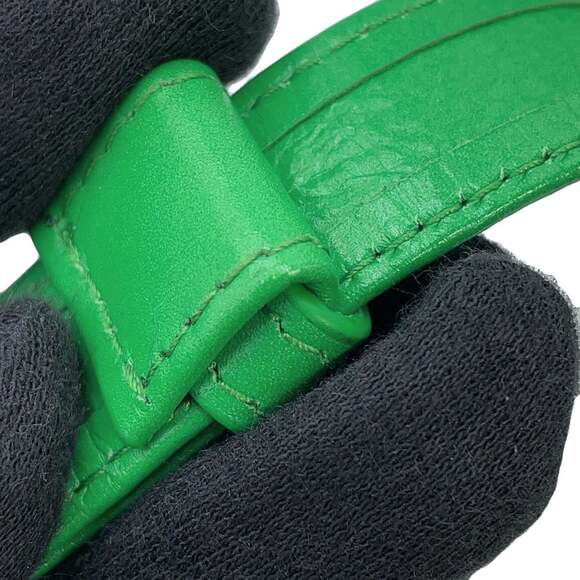 Bottega Veneta Candy Cassette Shoulder Bag, Calf Leather, 667048, Green, Hand...